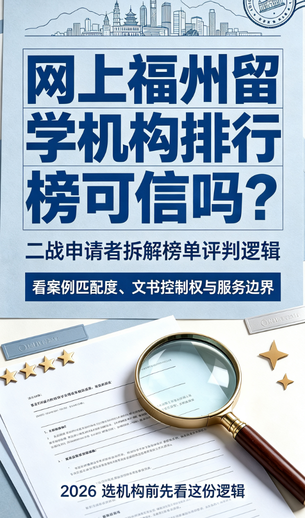 网上福州留学机构排行榜可信吗？二战申请者拆解榜单评判逻辑