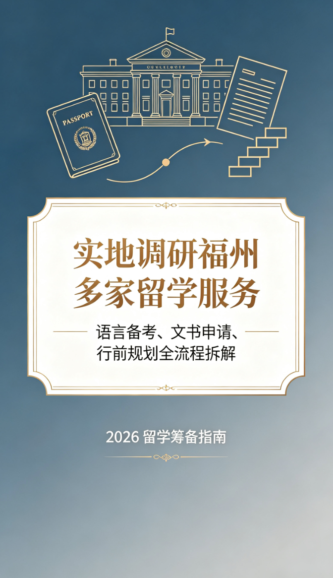 实地调研福州多家留学服务｜语言备考、文书申请、行前规划全流程拆解