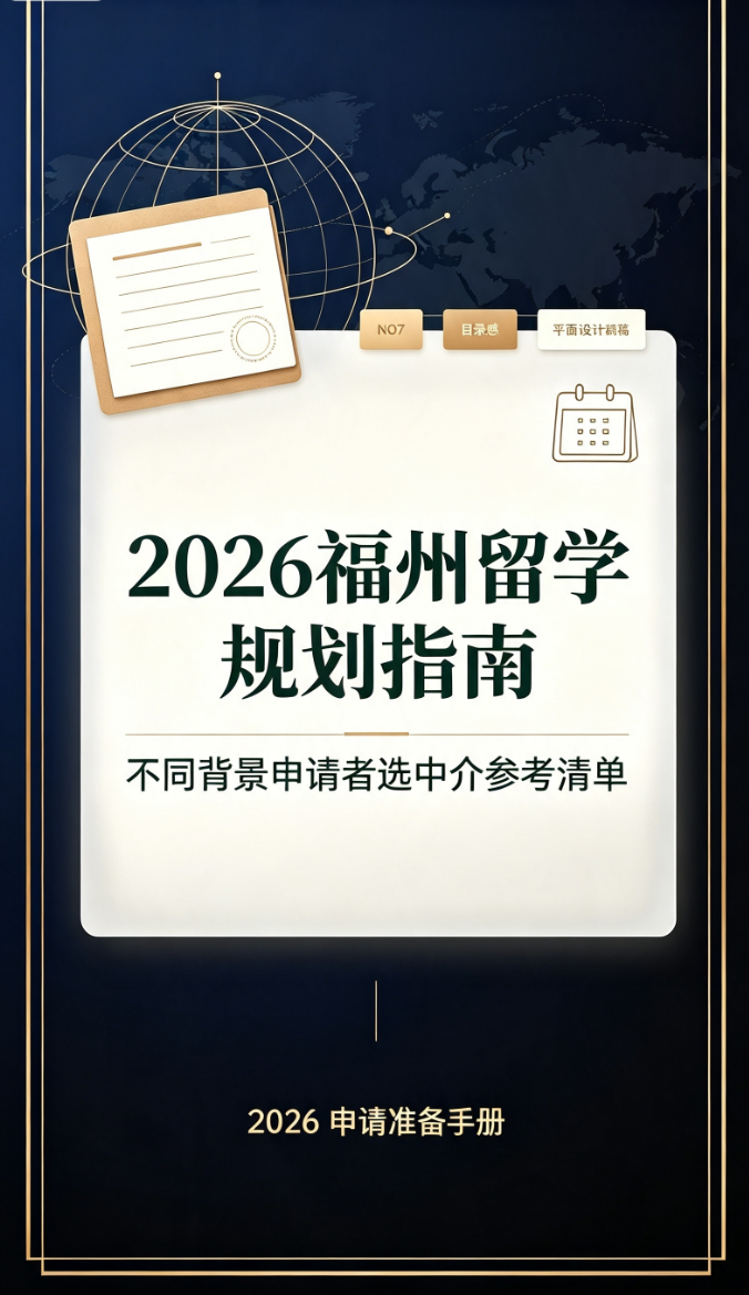 2026 福州留学规划指南：不同背景申请者选中介参考清单